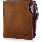 mypac cruise Tan brown Genuine Leather wallet with zipper for men  C11572-21